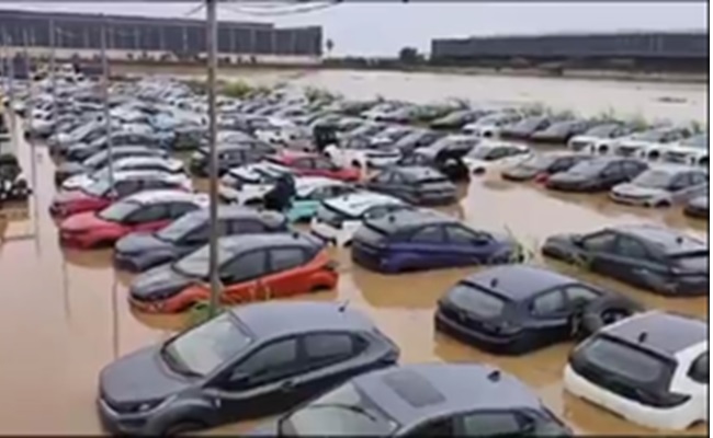 Hundreds of cars submerged in flood-battered Vijayawada