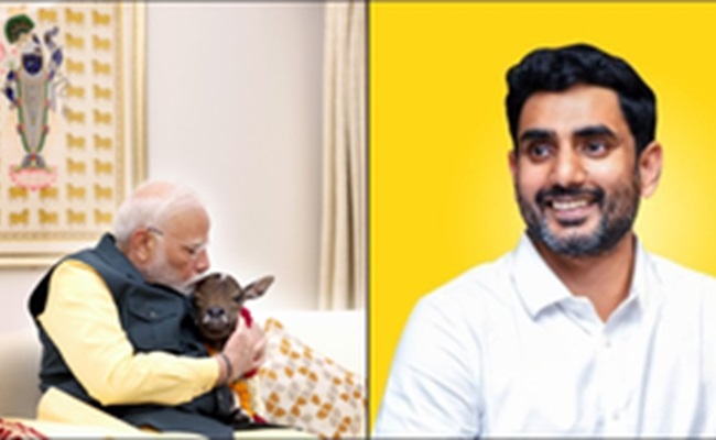 'Bit of Andhra': Lokesh on newest resident of PM Modi's house