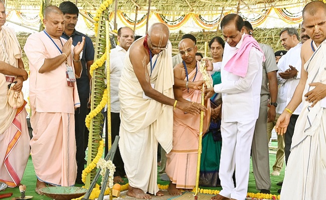 Foundation laid for 400ft Hare Krishna Heritage Tower in Hyderabad