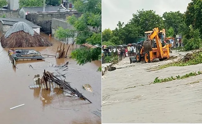 Heavy rain wreaks havoc in Vijayawada, Guntur