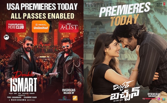 Double iSmart & Mr Bachchan USA Premieres Today