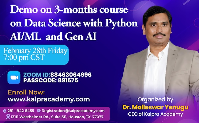 Join LIVE AI & Generative AI Course Demo Today!