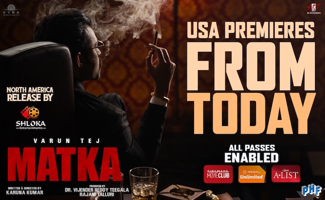 Varun Tej's Matka USA Premieres Today