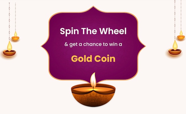 Diwali Spin The Wheel & Win Gold Coin, AirPods