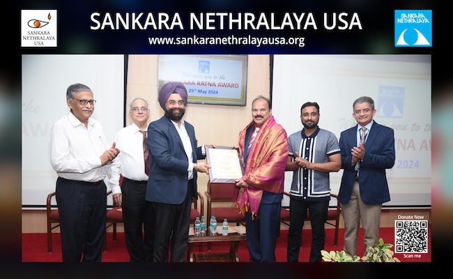 Sankara Ratna award to Bala Reddy Indurti