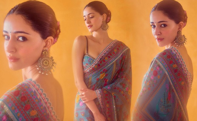 Pics: Ananya's Mesmerizing Saree Look