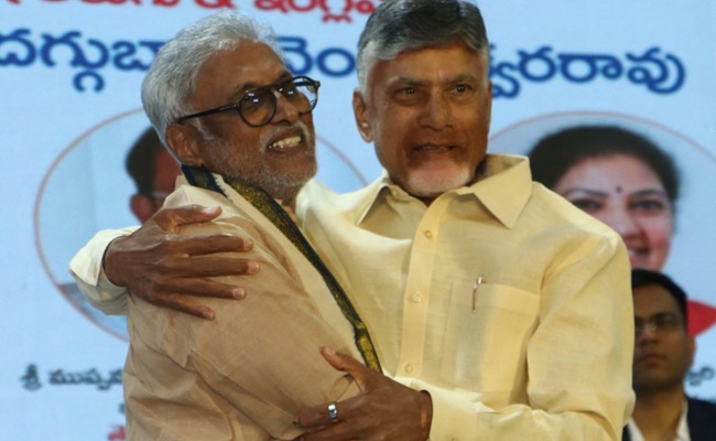 Daggubati hugs Naidu, says no more rivalry with him