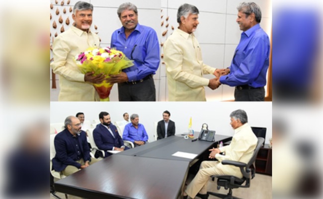 Naidu meets Kapil; discusses proposed golf course