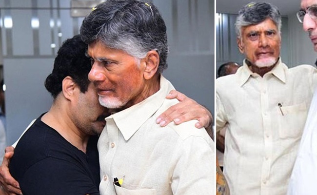 Naidu tried hard to control tears!