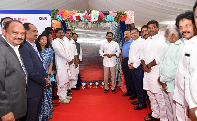 'Crown of north Andhra': CM jagan lays foundation stone for Bhogapuram airport