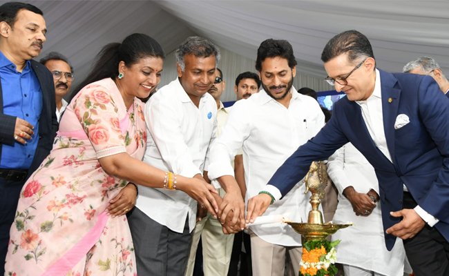 Jagan lays foundation stone for three Oberoi hotels