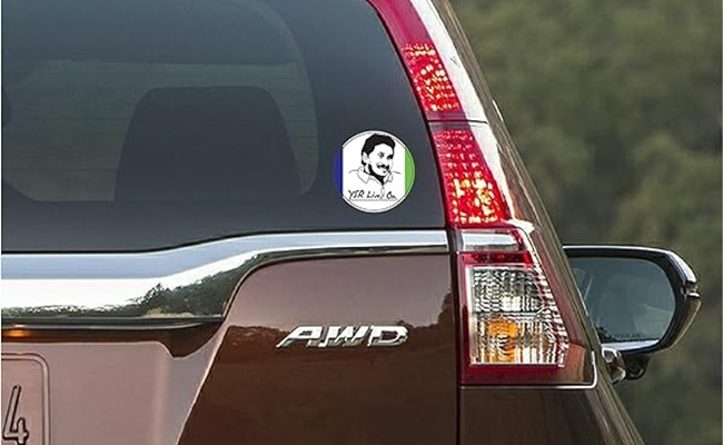 Demand for NTR Car Stickers After YSRCP's Defeat