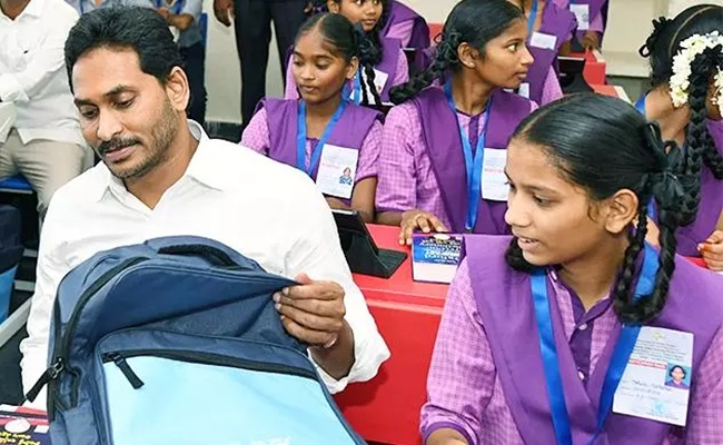 Jagan pic to remain on school kits!