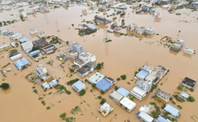 Flood fury causes massive damage in Telangana