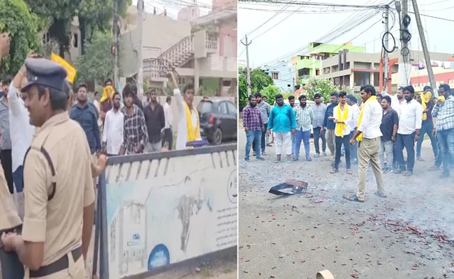 Houses of two YSRCP leaders attacked, Jagan seeks Governor's intervention