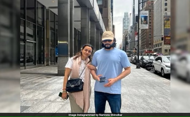 Spotted: Mahesh And Namrata's Pic From New York