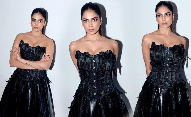 pHOTo Gallery: Malavika Shines in Black Dress