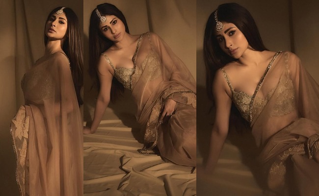 pHOTo Gallery: Mouni Roy Mesmerizes In Saree