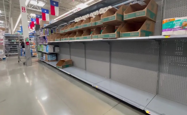 Shoppers panic buying as US ports strike sparks empty shelves