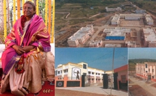 President inaugurates model schools for tribals