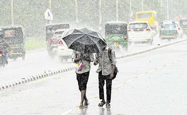 IMD's alert in south coastal Andhra amid heavy rain