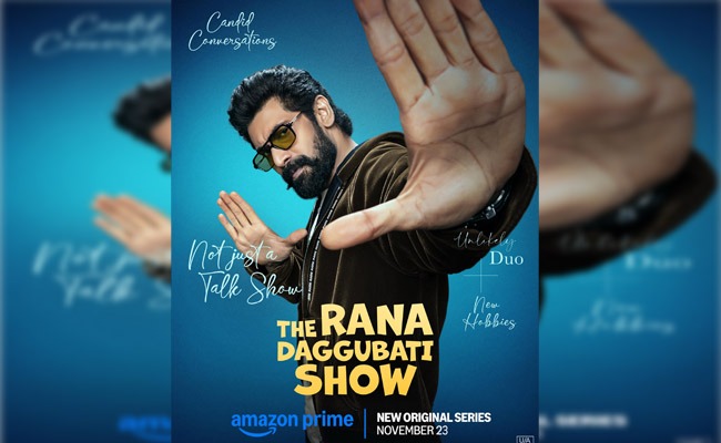 Rana joins hands with Prime Video for The Rana Daggubati Show