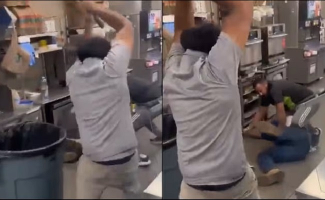 Viral: Sikh store worker in the US thrashes robber with stick