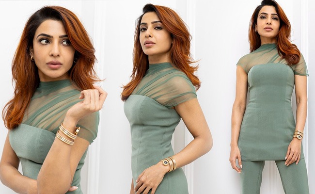 Pics: Samantha's Stunning Figure In Green