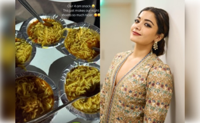 Here's Rashmika's go-to snack for night shoots