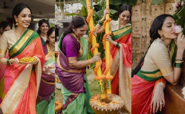 Chaitanya, Sobhita's wedding prep begins with a 'Pasupu Danchatam'