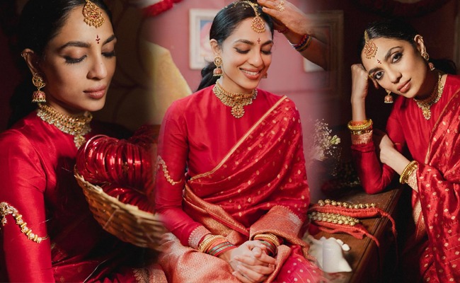 Sobhita Shares Pics from Her 'Pelli Kuthuru' Ceremony