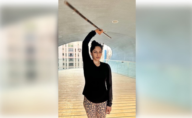 Sriya practices 'Kalaripayattu' for PK-starrer 'OG'