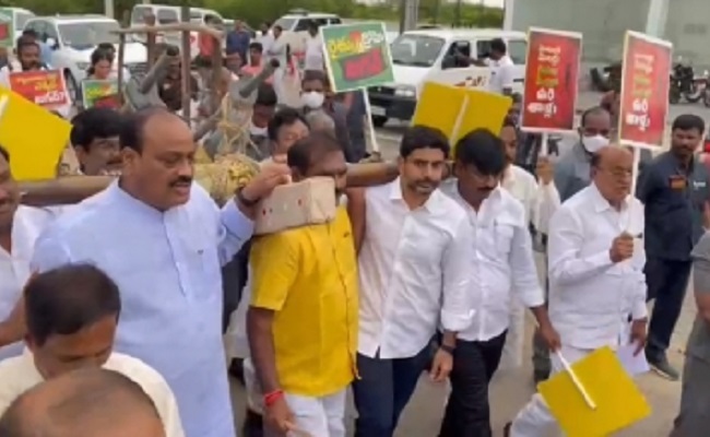 TDP protest at AP Assembly sparks tension