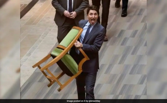 Pic Of The Day: Canada's PM Exits Parliament in Playful Style