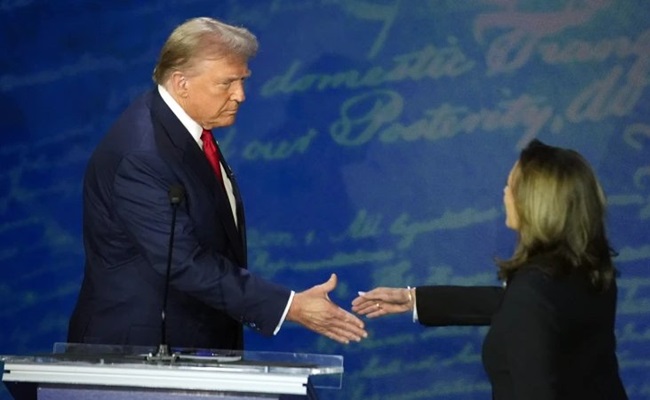 Trump says no more presidential debate with Harris