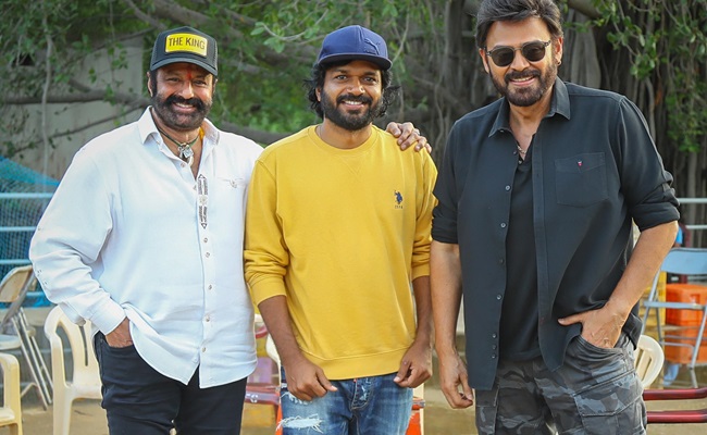 Pic Talk: NBK, Venky, Anil's Dynamic Camaraderie