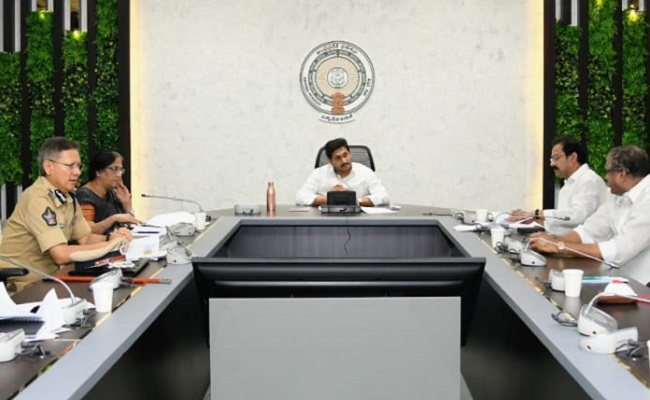 Backdrop of Jagan conference hall changed!