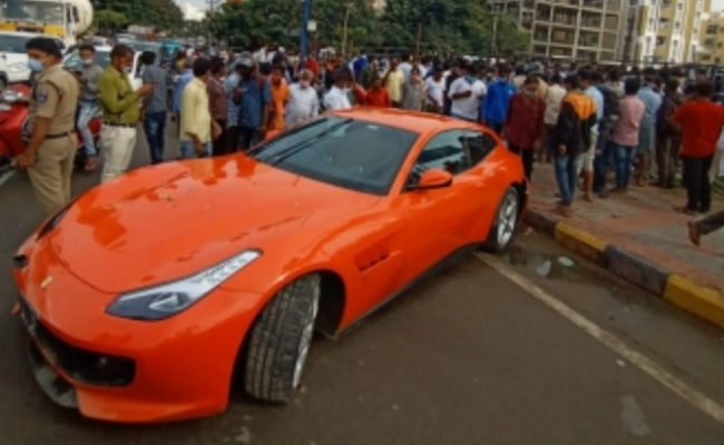 Speeding Ferrari knocks down, kills watchman in Hyd