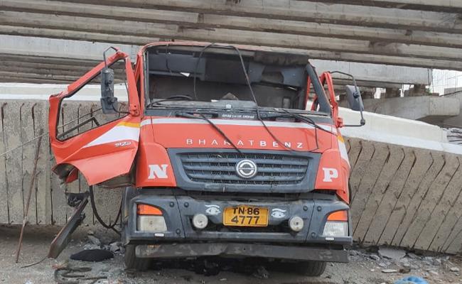 Under-construction flyover beam collapse kills 2 in AP